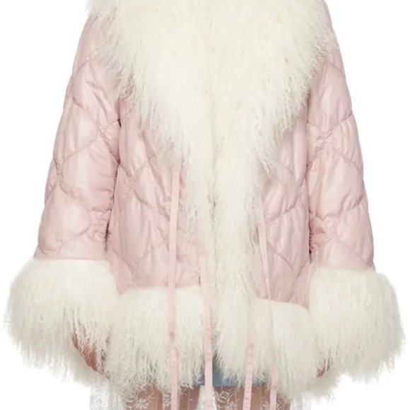Sandy Liang Kristoff Shearling Coat